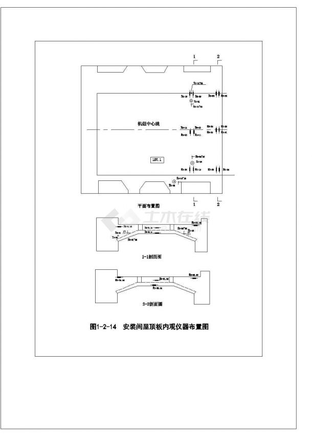 某大型水电站工程观测点布置大样图-图一