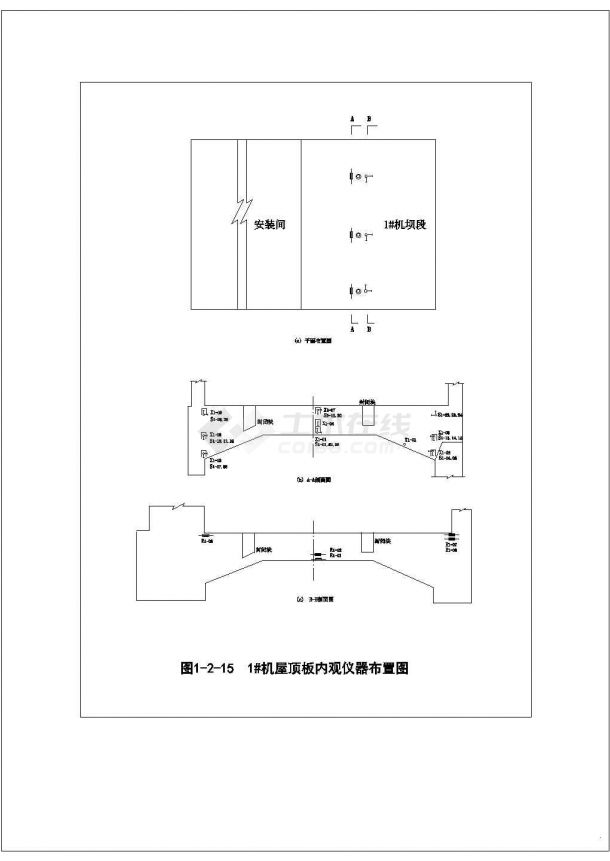 某大型水电站工程观测点布置大样图-图二