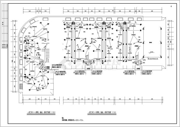 多层商住楼的电气设计cad施工图-图二