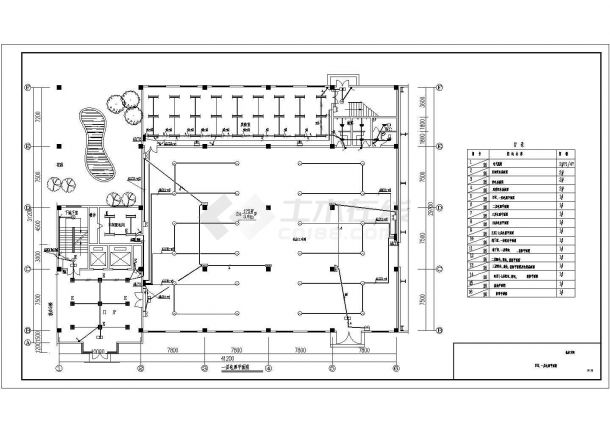 某工厂3层机械加工车间电气设计图纸-图一