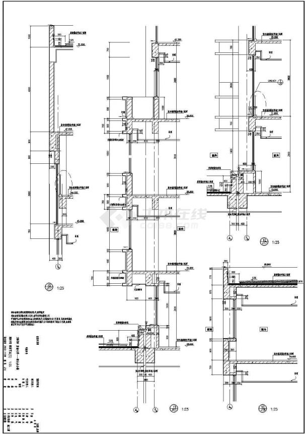 某地大学多层综合楼建筑设计施工图纸-图二