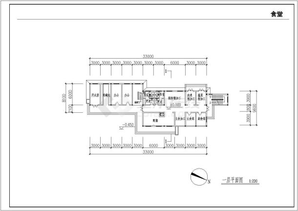 某地农村中学扩建工程建筑全套施工图-图一