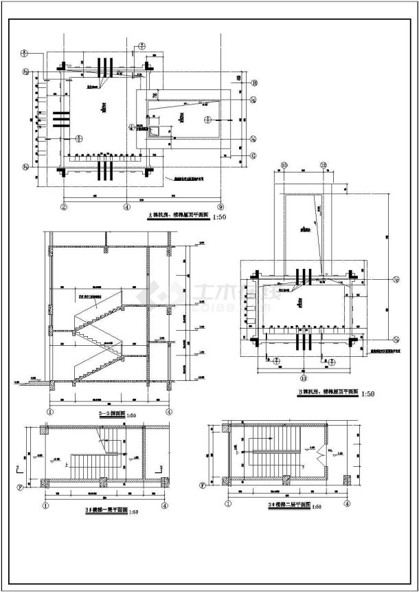 深圳市宝安区某十二层办公楼建筑施工图 -图一