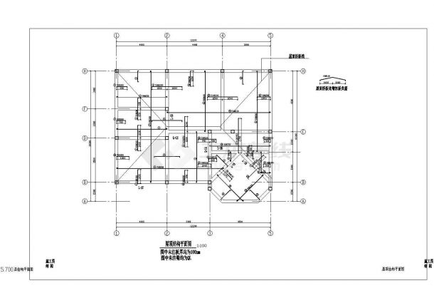 某三层别墅建筑结构方案cad设计图 -图二
