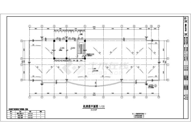 某地公司小型办公楼建筑施工设计图-图二