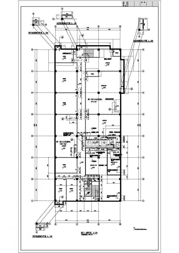 某地大型商业综合建筑结构施工图纸_图1