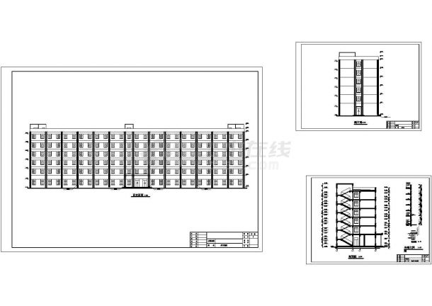 某五层中学综合办公楼设计建筑结构施工图（含计算书）-图二