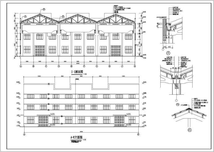 某地排架结构单层厂房结构设计施工图_图1