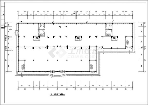 某商住综合楼强弱电全套cad施工图-图一