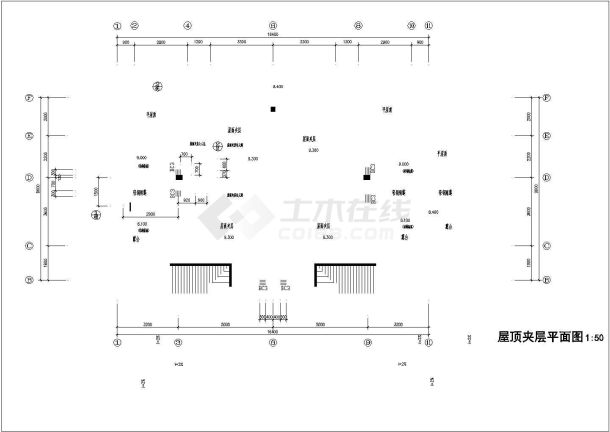 某三层双拼别墅建筑方案cad图纸 -图二