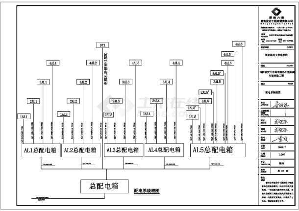 某城市地区公司多层办公楼电气施工图-图二