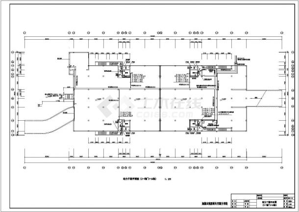 某4个防火分区地下车库电气设计图-图二
