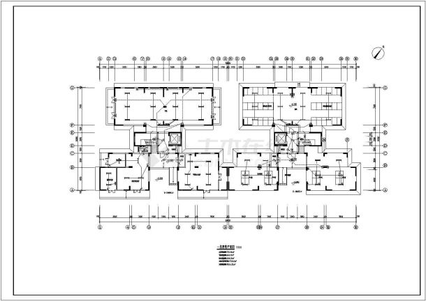 2栋11层小区住宅楼电气设计施工图纸-图一