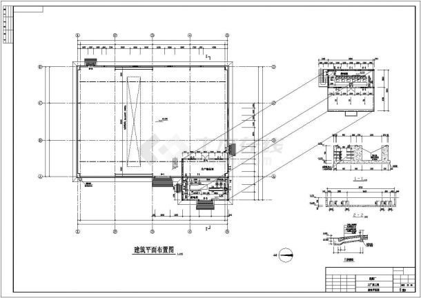 某钢结构主厂房结构施工图（包含建筑设计）-图二
