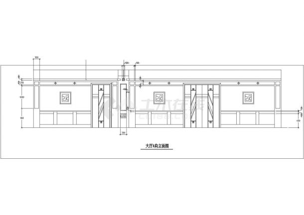  Professional design CAD elevation of a bath center hall - Figure 2