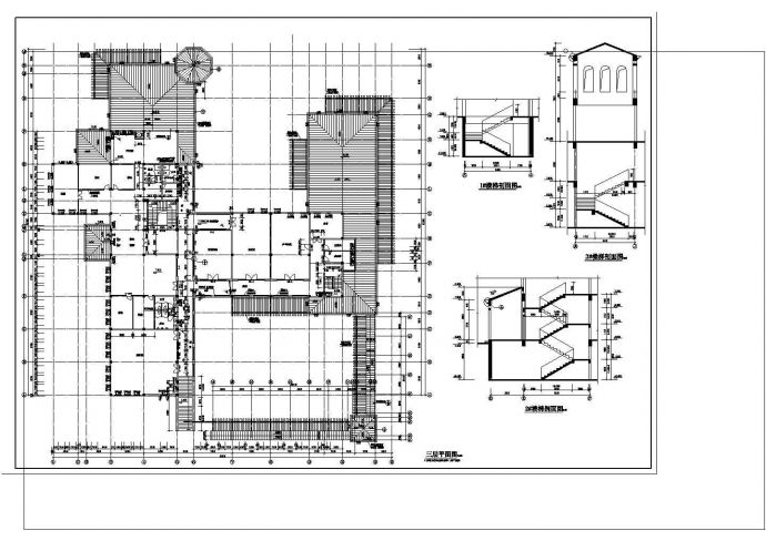 某地会所详细施工设计专业CAD图_图1
