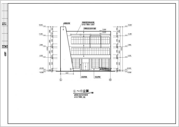 三层欧式简约别墅框架结构建筑全套图纸_图1