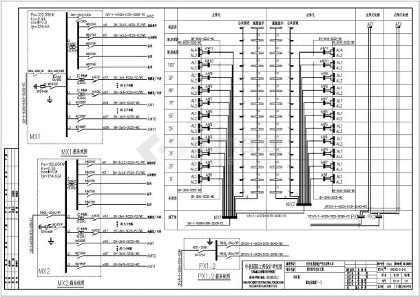某个小区内综合配电电气设计cad施工图-图二