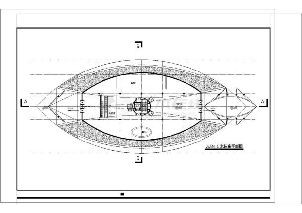 某地观光塔设计方案专业CAD图纸-图二