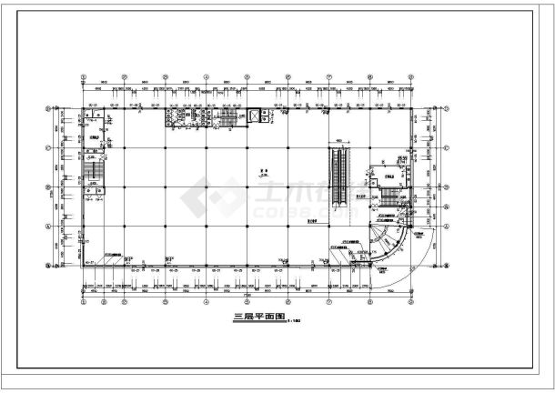 某地购物广场建施专业CAD设计图-图二