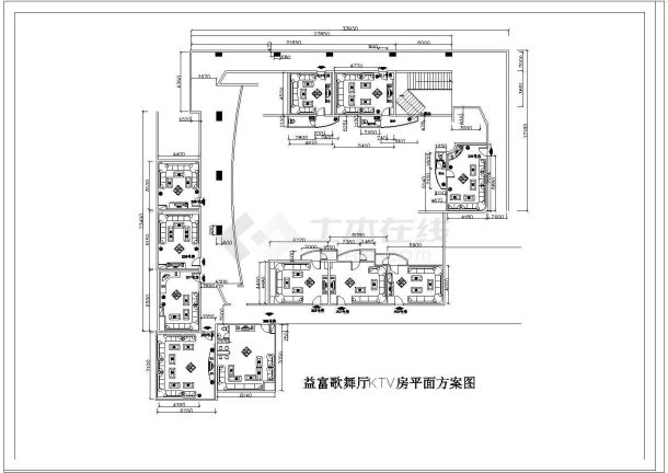 某地新建豪华歌舞厅KTV包间装修图-图一