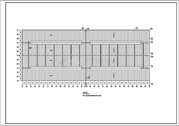某2x24米跨轻钢厂房结构设计施工图-图一