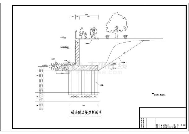 黄埔大桥堤防加固不同桩号处断面图-图二