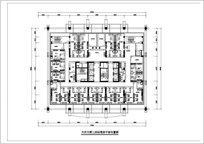 某地五层四星酒店设计装修规划方案施工图_图1