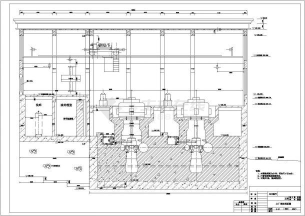 某处电站厂房综合布置以及结构图设计-图二