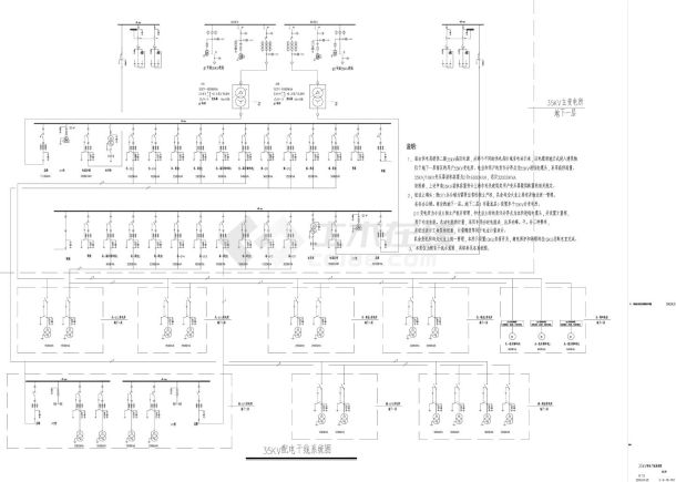 E-0-10-01～02 柴油发电机应急电源配电干线CAD图.dwg-图一