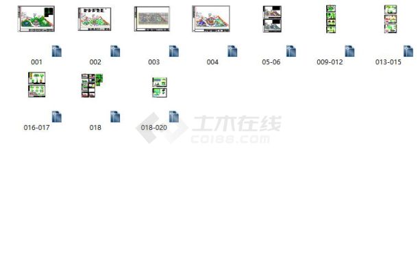 经常被使用的某地公园园林设计施工图-图一