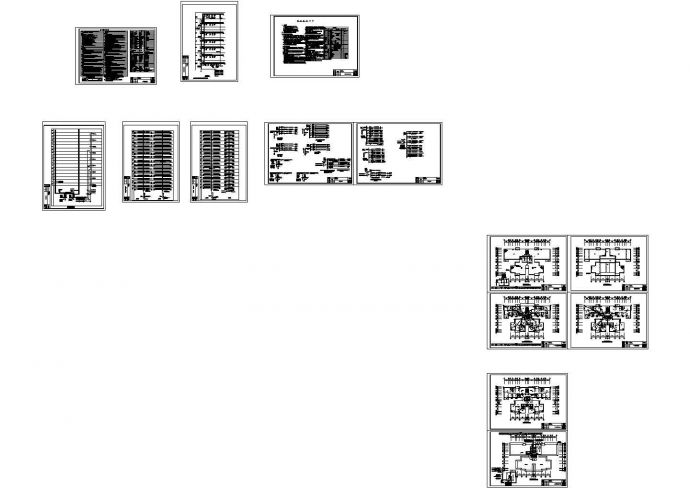 7662.38㎡17层住宅楼电气平面建筑施工cad图，共十四张_图1