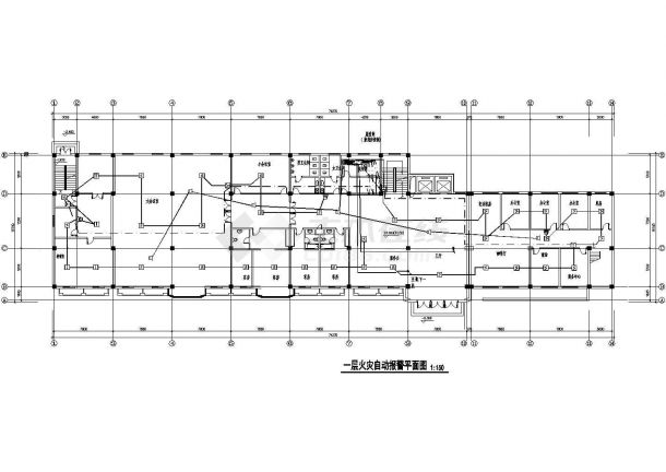 某疗养院消防系统电气设计施工图纸-图一