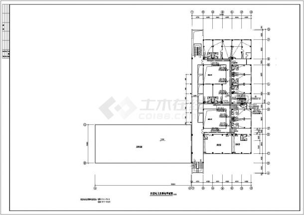 某电力调度中心4层综合楼电气设计施工图-图二