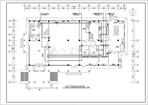 酒店电气施工设计方案全套CAD图-图二