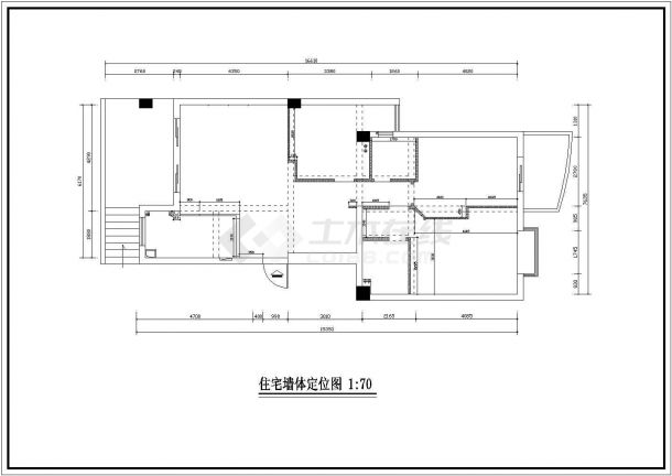 某整套办公楼经典装修设计cad施工图纸-图二