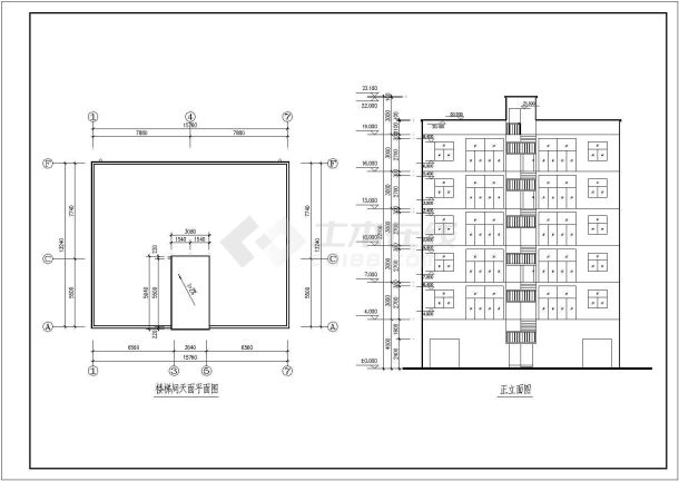 某地六层住宅公寓楼建筑设计方案图-图二