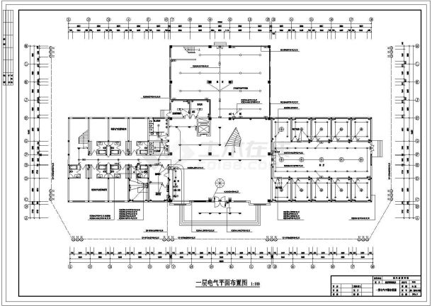 明珠宾馆电气施工及设计全套CAD图纸-图一