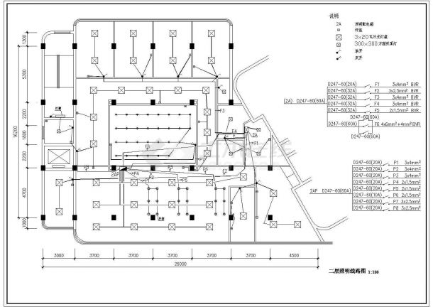 某宾馆改造装修电气设计及施工全套CAD图纸-图二