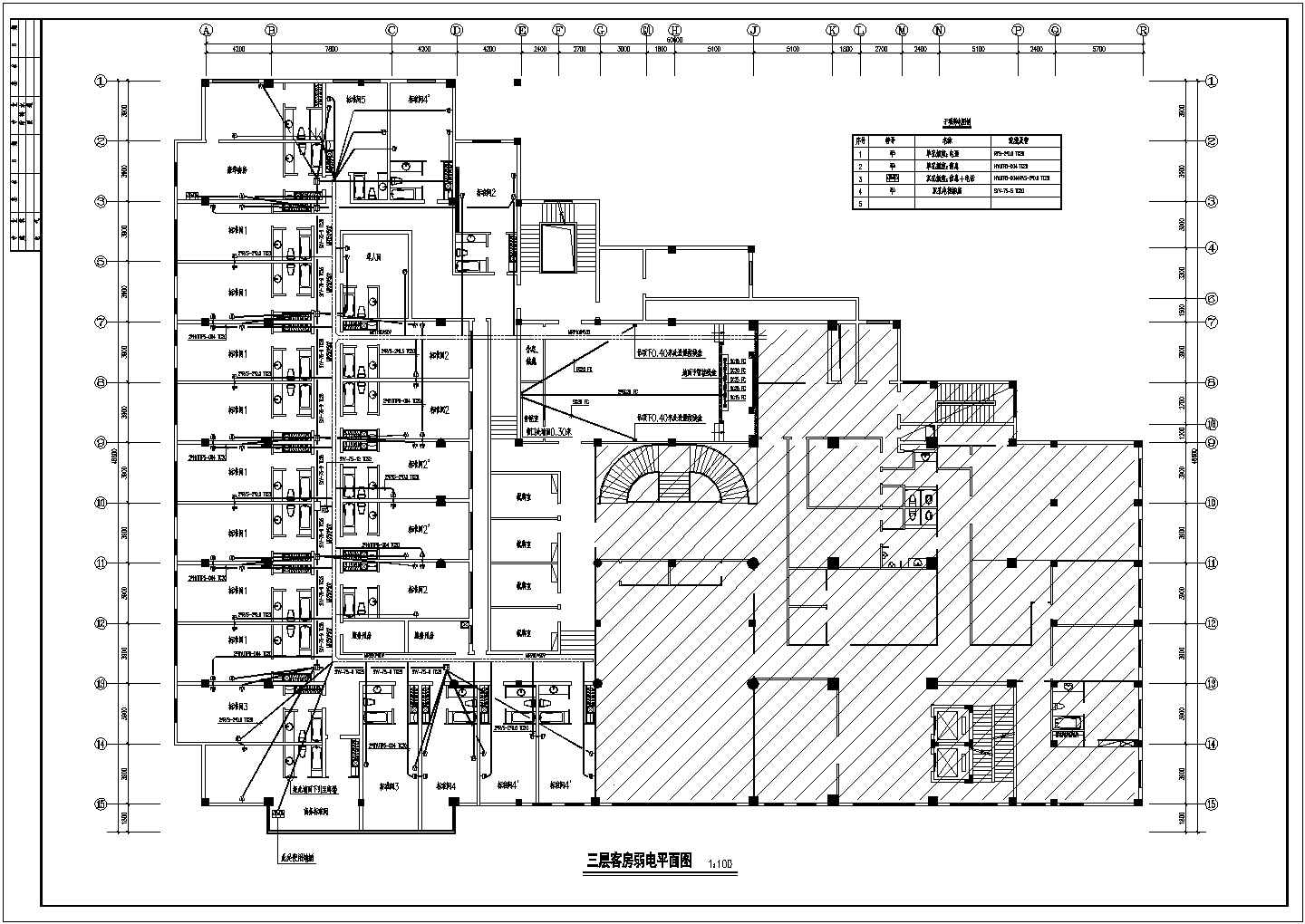 某大酒店电气改造系统设计及施工全套CAD图纸