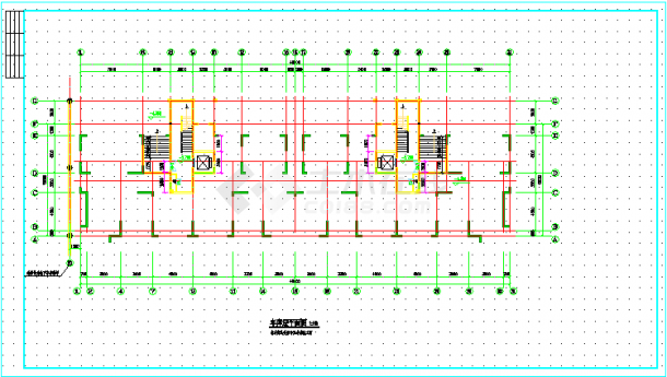某开发区70种一梯两户户型建筑cad图纸-图二