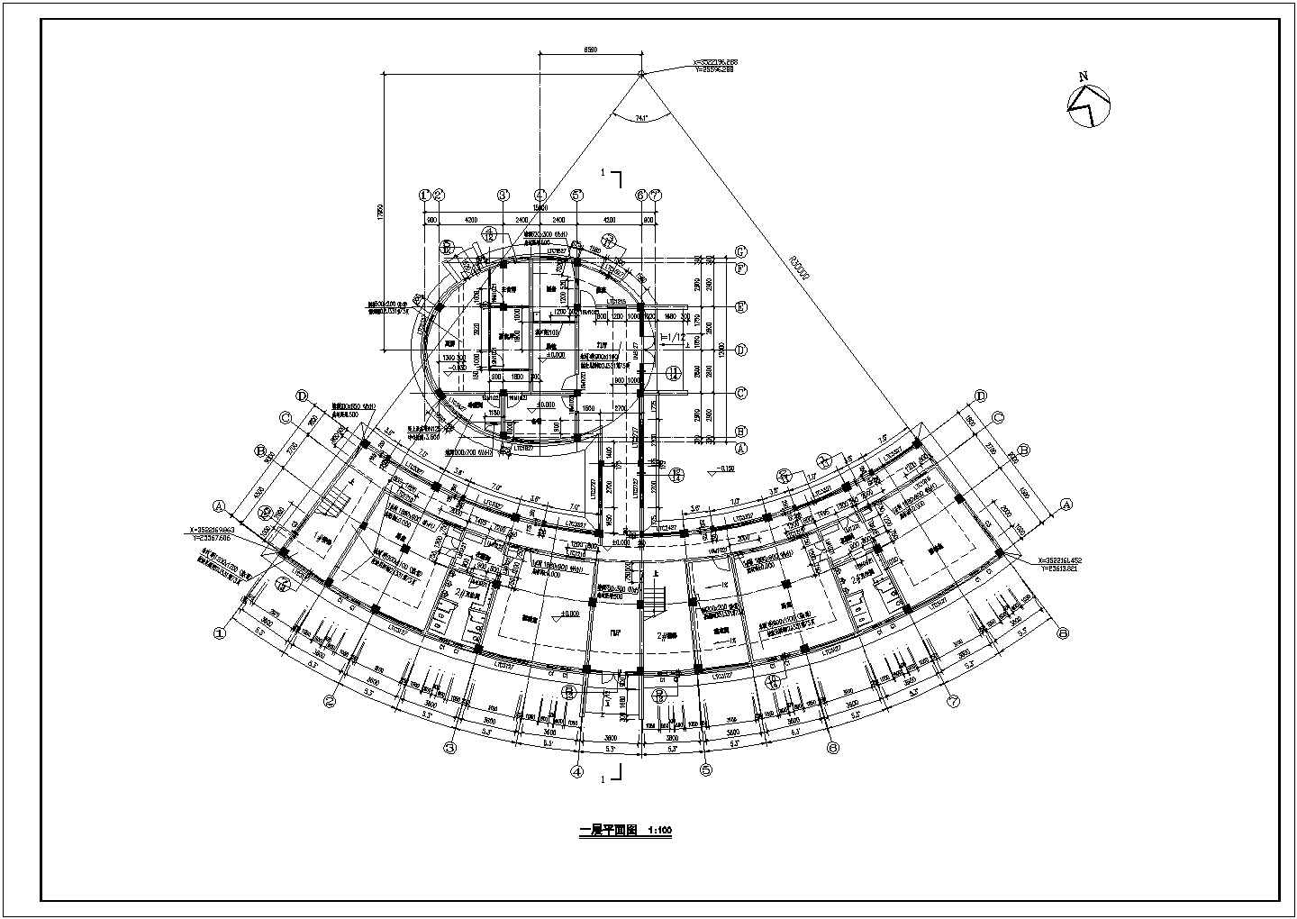 某城市小区多层住宅建筑cad图纸