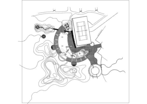某住宅小区园林设计5套方案CAD图纸-图一