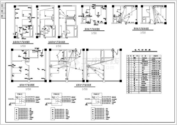 综合酒店电气施工及设计方案全套CAD图纸-图二