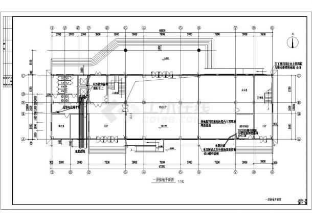 某单位一栋8层办公楼电气设计施工图-图二