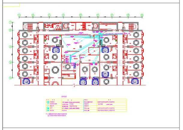 酒店厨房电气设计及施工全套CAD图纸-图二