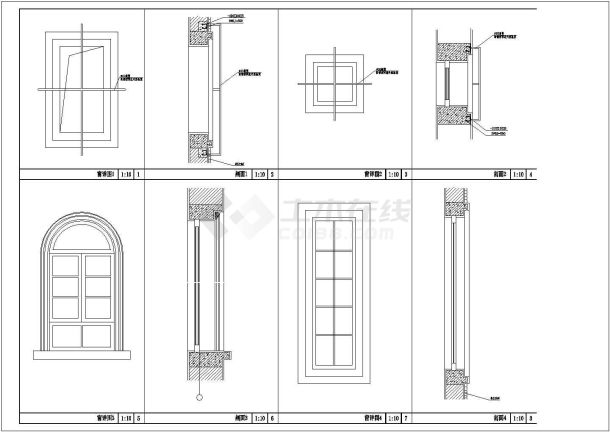 上海某欧式别墅装饰设计建施cad图纸-图一