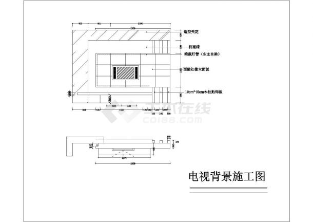 经典家庭住宅室内装修设计cad施工图纸-图一