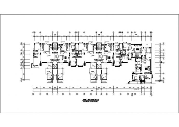 十分详细的高层住宅楼建筑施工图纸（共13张）_图1