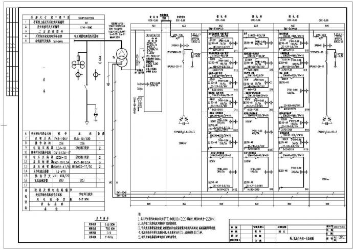 变电所设计方案及施工全套CAD图纸_图1